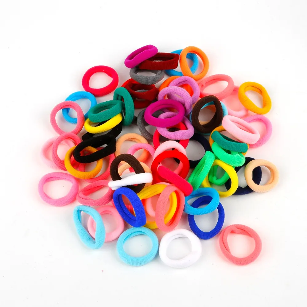 Новинка цветная повязка на голову 40 шт./лот резинка для волос Детские эластичные