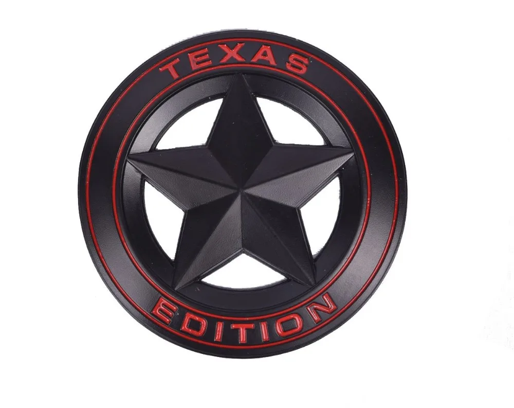 1 шт. 3D металлическая эмблема Texas Edition Звезда автомобиля багде для Mercedes BMW Mustang Ranger