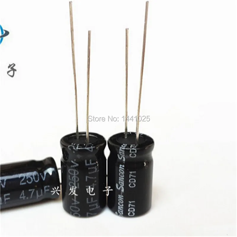 Free shipping High-quality Low impedance Aluminum electrolytic capacitor 4.7UF 250V 10*16 10MM*16MM New and original | Электронные
