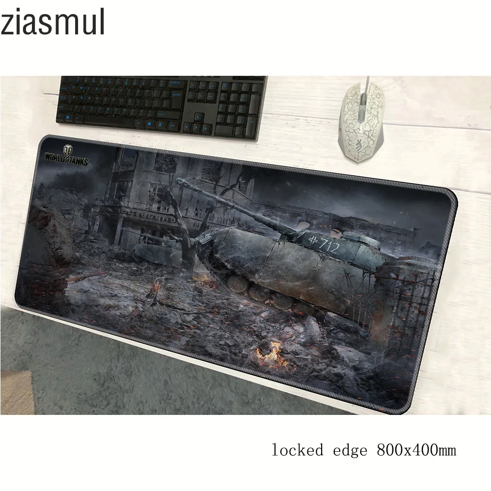 Коврик для мыши world of tanks 800x400x2 мм, коврик для компьютерной мыши 3d, игровые аксессуары, большой коврик для мыши в подарок, игровой коврик для клавиатуры, ПК