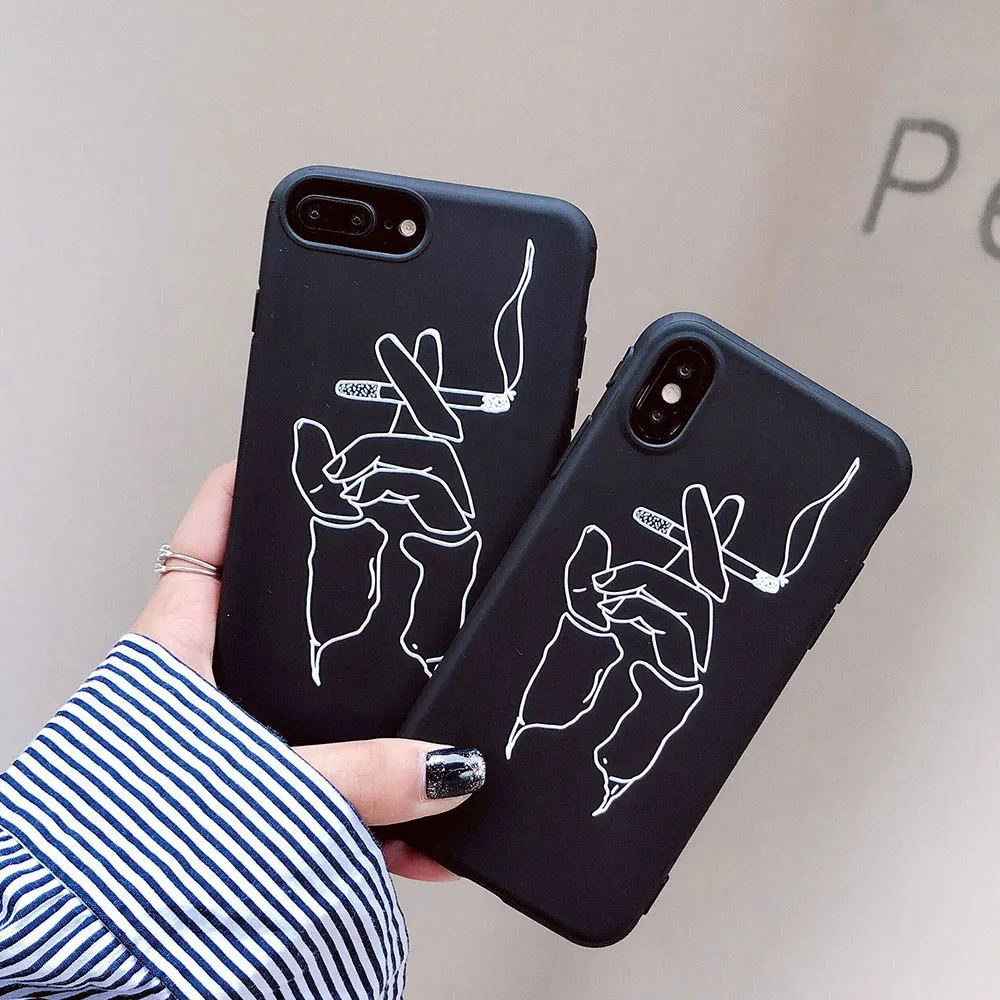Чехол для телефона Boucho iPhone 6 6S 7 8 Plus мягкий силиконовый защитный чехол X |