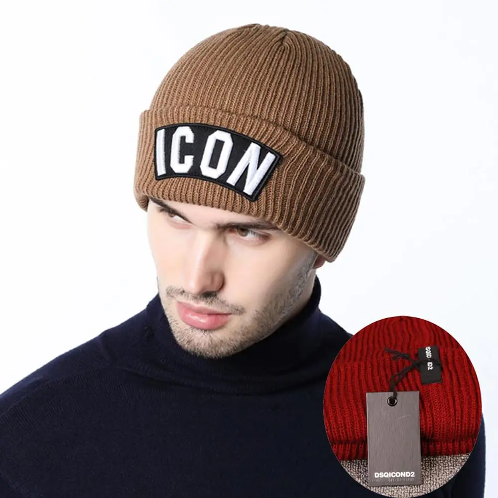 DSQICOND2 мужские шапки зимние женские Лыжные икона gorras para hombre вязаная зимняя шапка