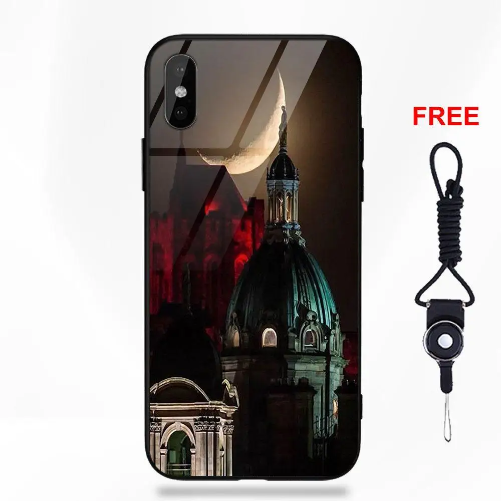 Vvcqod кошка на Полумесяца для Apple iPhone 5 5C 5S SE 6 6S 7 8 Plus X XS Max XR мягкая ТПУ Рамка
