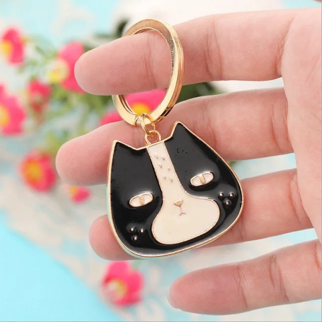 Милые Мультяшные куклы Kate Cat брелок Porte Clef женский брелок автомобиль брелок парные брелки для ключей детское кольцо для ключей с игрушкой подвески - Цвет: B-5