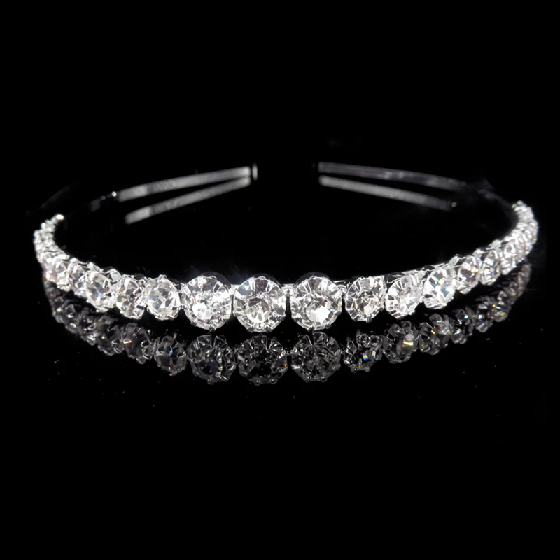 crown headband Хрустальные Стразы Принцесса диадема для девушки и повязка в виде короны выпускного вечера невесты ювелирные изделия для волос жемчужная Женская лента для волос для подружки невесты свадьба - Окраска металла: crown headband