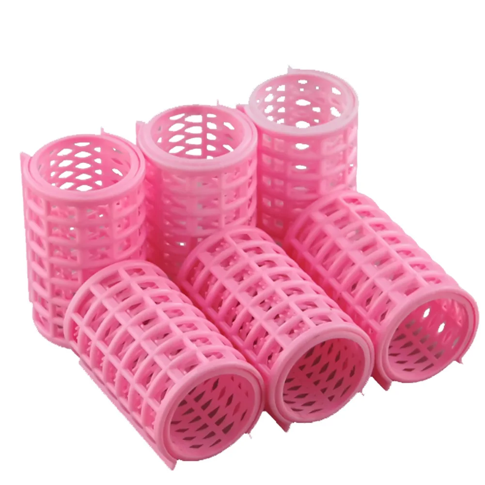 6 шт. пластиковые ролики для волос Домашние инструменты самостоятельной укладки