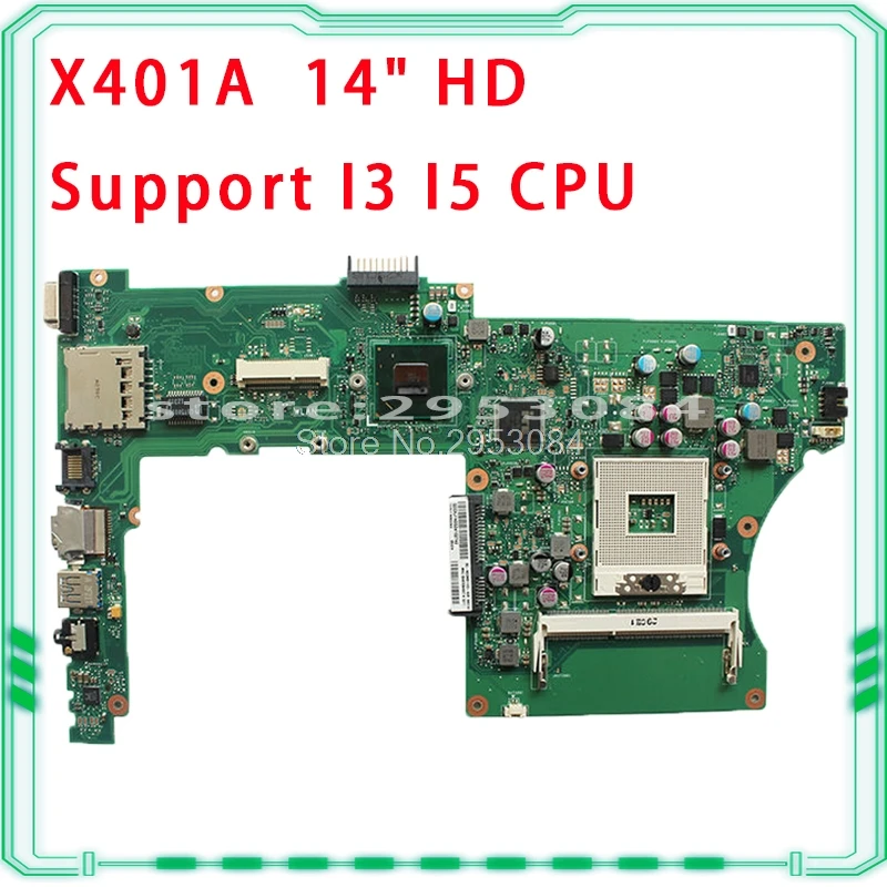 X301A X401A X501A материнская плата для ноутбука For Asus 14 " ВЫСОКАЯ ЧЁТКОСТЬ поддержка