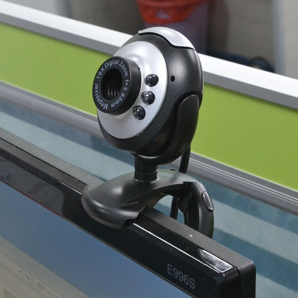 kebidu USB 2.0 30.0 Mega Pixels Digital HD Webcam Camera 6 LED Web Cam with Mic Microphone for Skype MSN PC etc | Компьютеры и офис