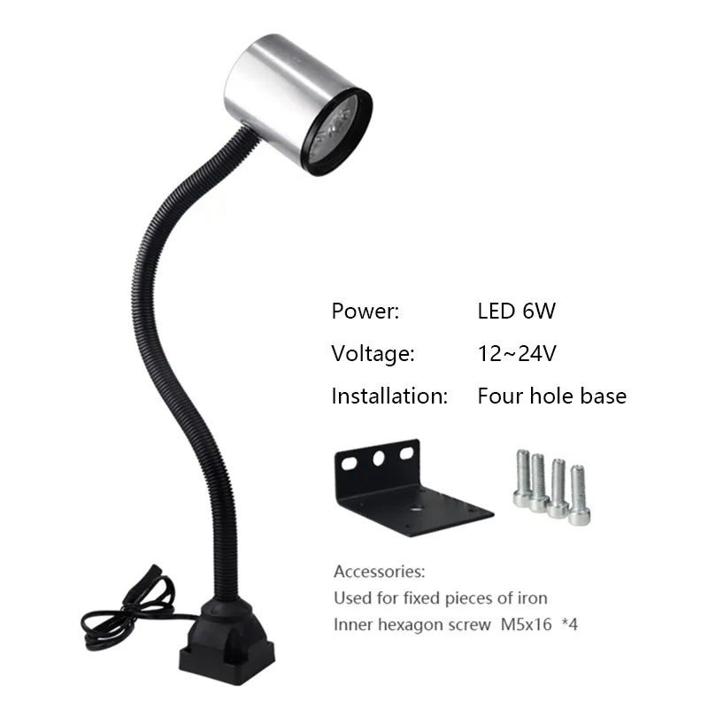LED 6W 12-24V b Гаражный светодиодный светильник s 9 Вт 12 в 36 В 220 В машинный светильник станок с ЧПУ фрезерный станок светильник Промышленный светодиодный светильник швейный станок токарный светильник s - Цвет: LED 6W 12-24V b