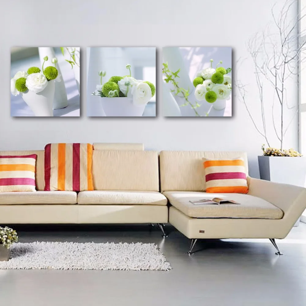 

3 Panel Posters Beautiful vase flowers Picture Painting On The Wall Modular Pictures HD Print Canvas Oil Paintings 2011A-002