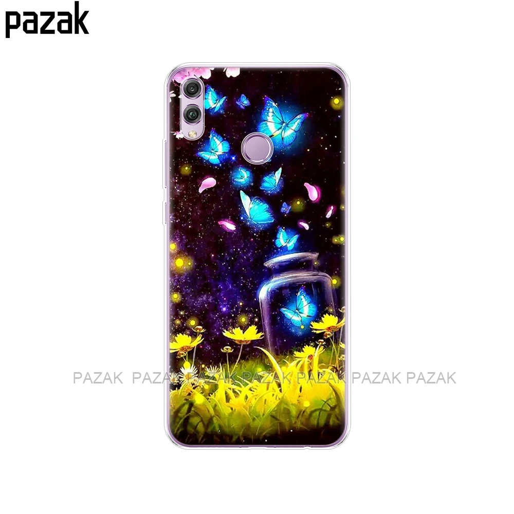52244 Чехол для Huawei Honor 8x, чехол 6,5 дюйма, силиконовый мягкий ТПУ черный чехол для Honor 8 X, чехол с принтом, чехлы для телефонов - Цвет: 52244
