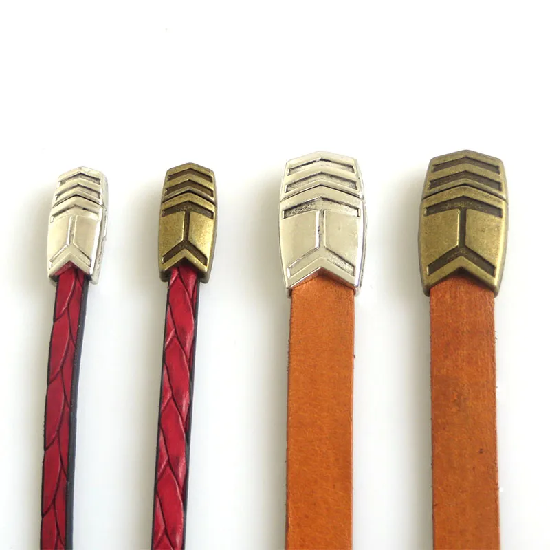 

5 Sets Antique Bronze Carved Fish Arrow Style Magnetic Clasp Hook Fit Flat Leather Cord Jewelry Findings