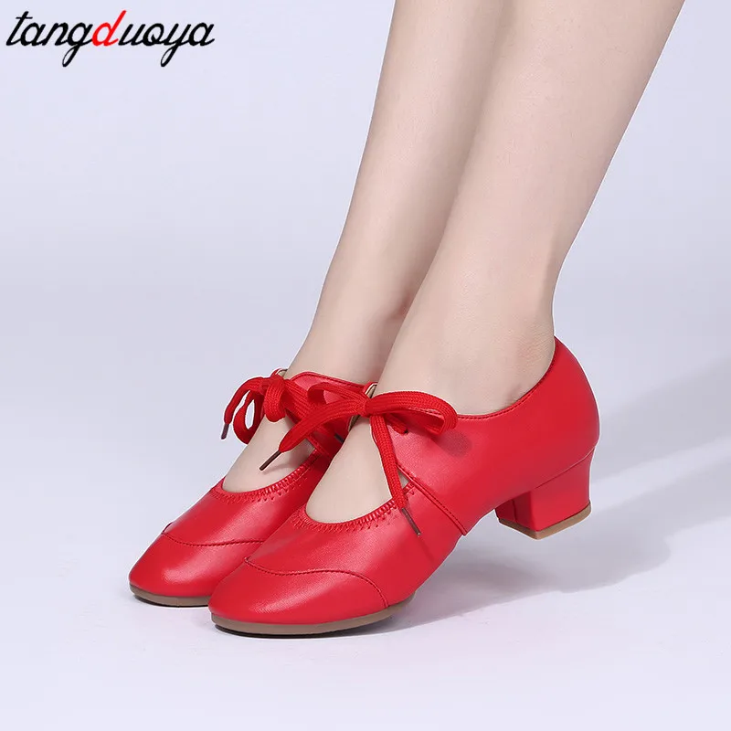 Туфли женские профессиональные для танцев и бальных туфли на высоких квадратных