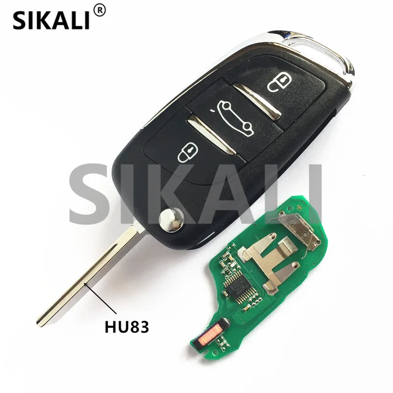 Автомобильный пульт дистанционного управления SIKALI для Peugeot 208 2008 301 508 434 МГц с