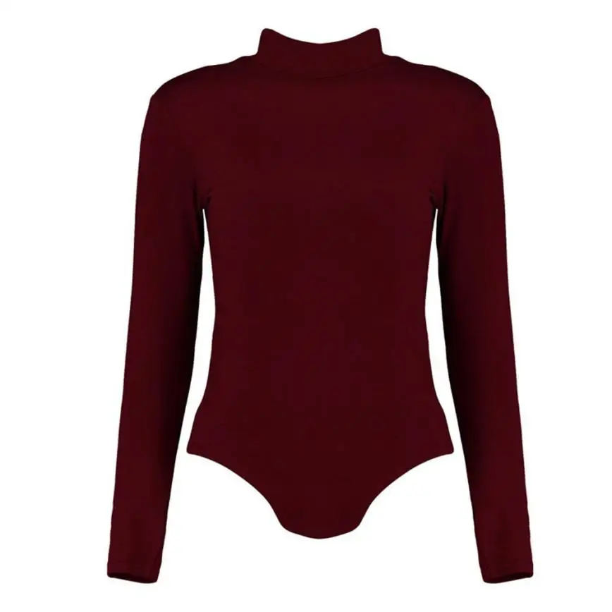 2019 Daily Women elegant Jumpsuit Long Sleeve warm Spring Solid Clubwear Polyester Playsuit Bodycon Party #VB | Женская одежда