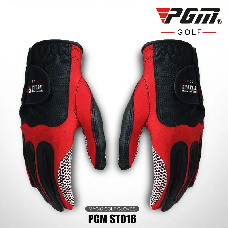 Pgm гольф перчатки левая рука абсорбирующая ткань из микроволокна с анти слип