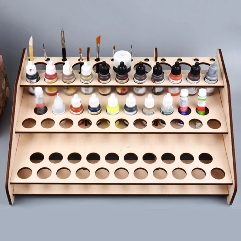 Модель пигмента краски контейнер с чернилами держатель 81/74 отверстиями DIY липа