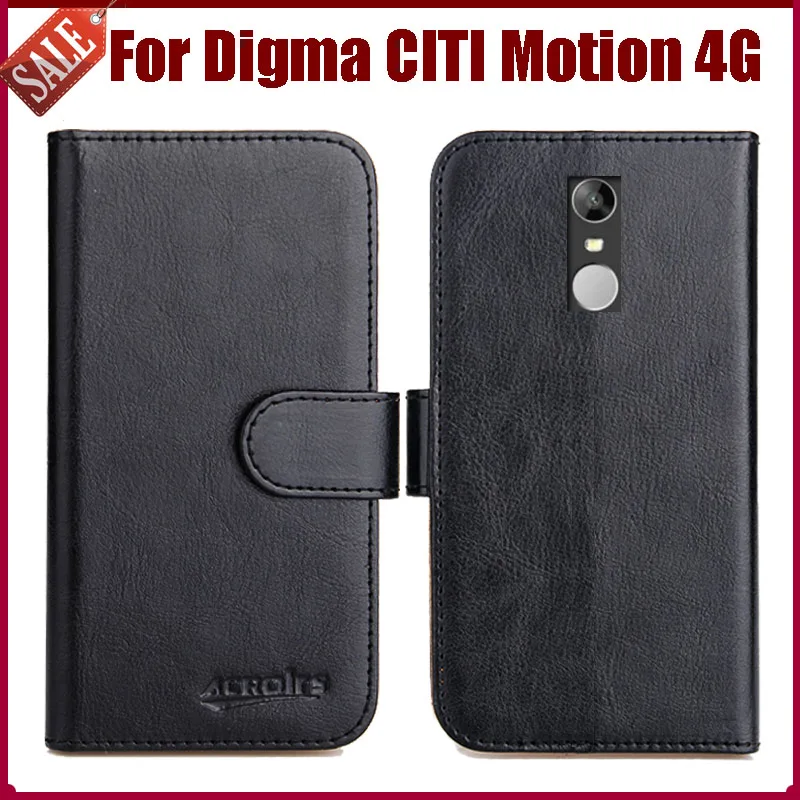 Кожаный защитный чехол книжка для телефона Digma CITI Motion 4G 6 цветов|Бамперы| |