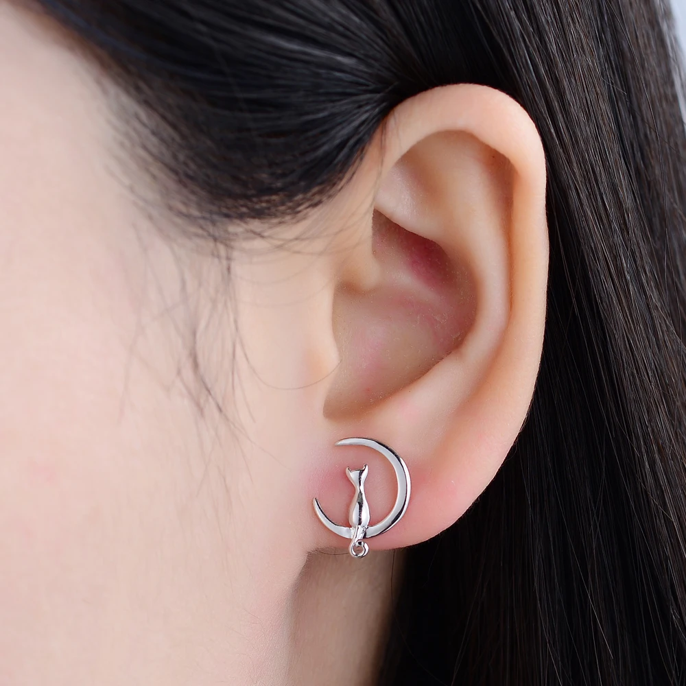 Лидер продаж подлинные серьги из стерлингового серебра 100% пробы модные