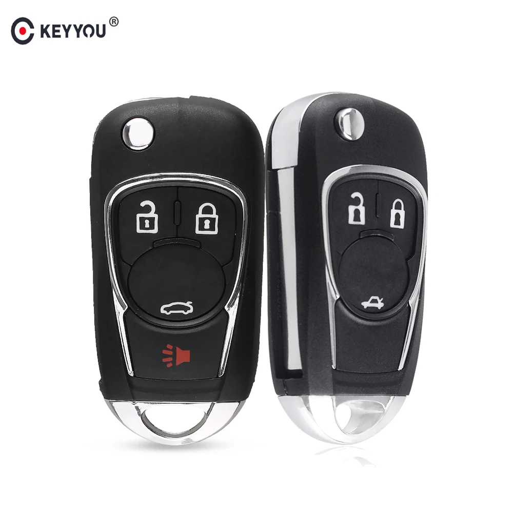 Раскладной чехол KEYYOU для автомобильного ключа пульта с 3 и 4 кнопками Chevrolet Cruze Equinox