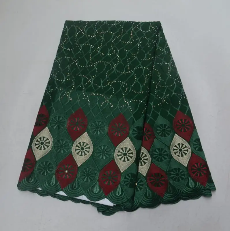 E7220 High Quality African Swiss Volie Lace Fabric With Stones For for women or men clothing wedding party | Дом и сад