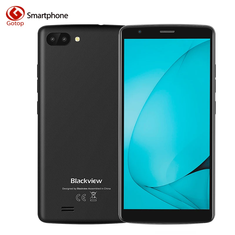 Blackview A20 MTK6580 4 ядра сотовый телефон 5 дюйма Android GO смартфон 1 Гб Оперативная память 8