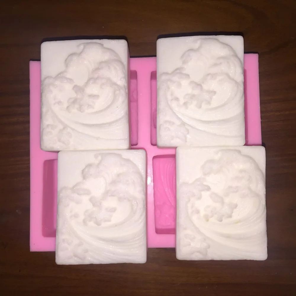 Силиконовая форма для мыла ручной работы с 4 отверстиями|fondant cake decorating tools|cake