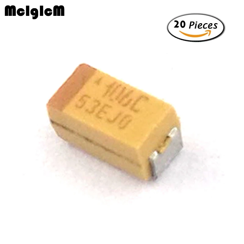 Танталовый конденсатор SMD MCIGICM 20 шт. A 3216 10 мкФ 16V|Конденсаторы| |