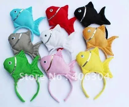 Free shipping children adult Colourful fish animal series headband Party headwear for Easter party christmas day |