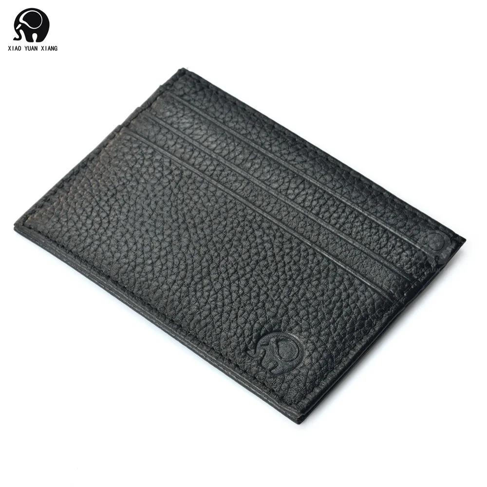 Супер тонкий мягкий овчины Натуральная кожа Card Case Держатель карты кредитной карты организатора мужчины кошельки женщин кошелек известные бренды