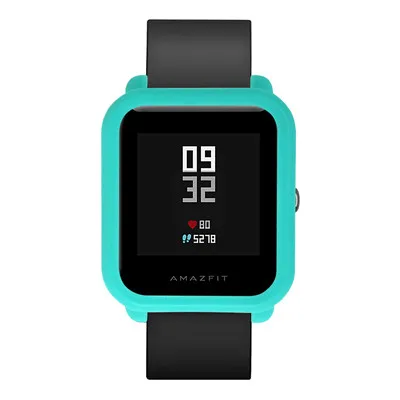 Мягкий ТПУ защитный силиконовый чехол для Huami Amazfit Bip Youth Watch SmartWatch Watachband Спортивные товары аксессуары - Цвет: Mint green