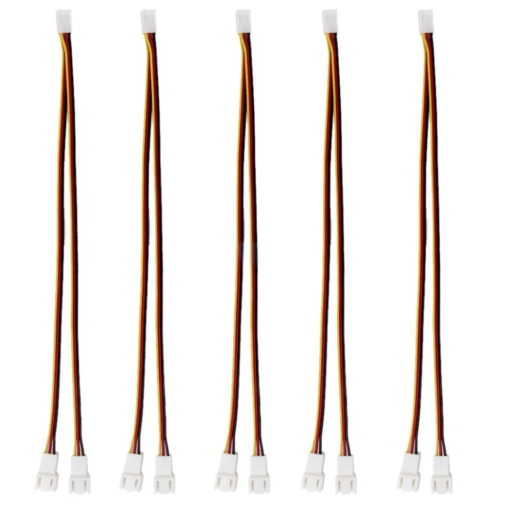 Новинка 5 шт. соединительный кабель для вентилятора 12 В 3 Pin гнездовой 2/3