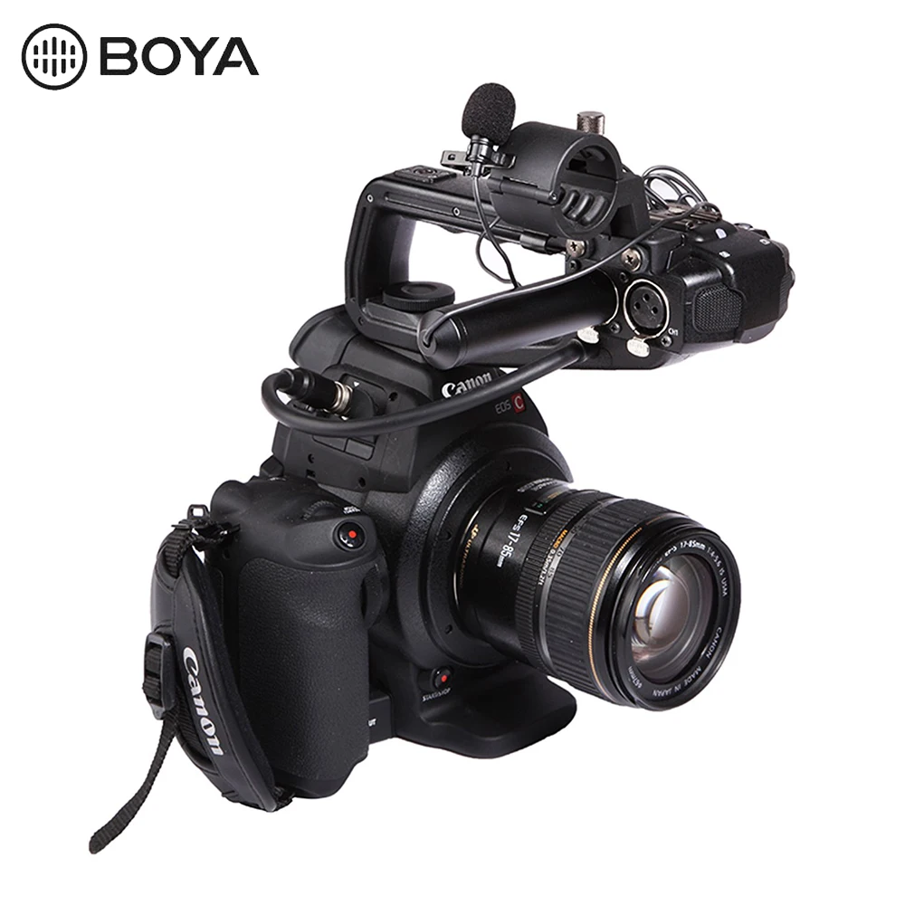Boya BY-M8C Phantom power Cardioid XLR электретный конденсаторный микрофон петличный микрофон приобрести 48 В фантомное питание с ветровым стеклом и зажимом