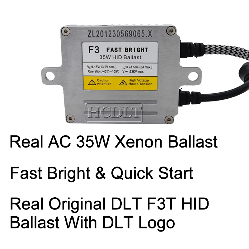 HCDLT AC 35 Вт F3 Быстрый старт HID ксеноновый конверсионный комплект DLT F3T тонкий