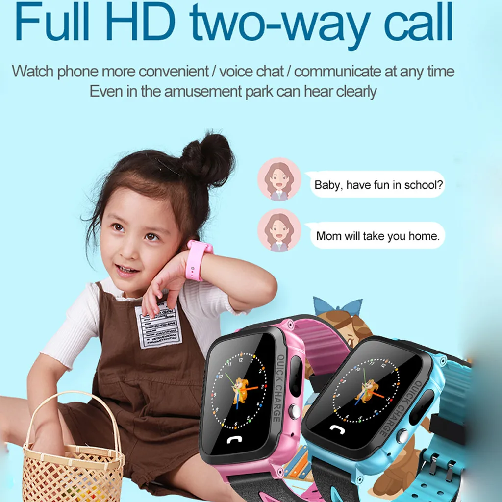 Новый Y34 анти-потерянный Детский GPS трекер SOS позиционирование отслеживание