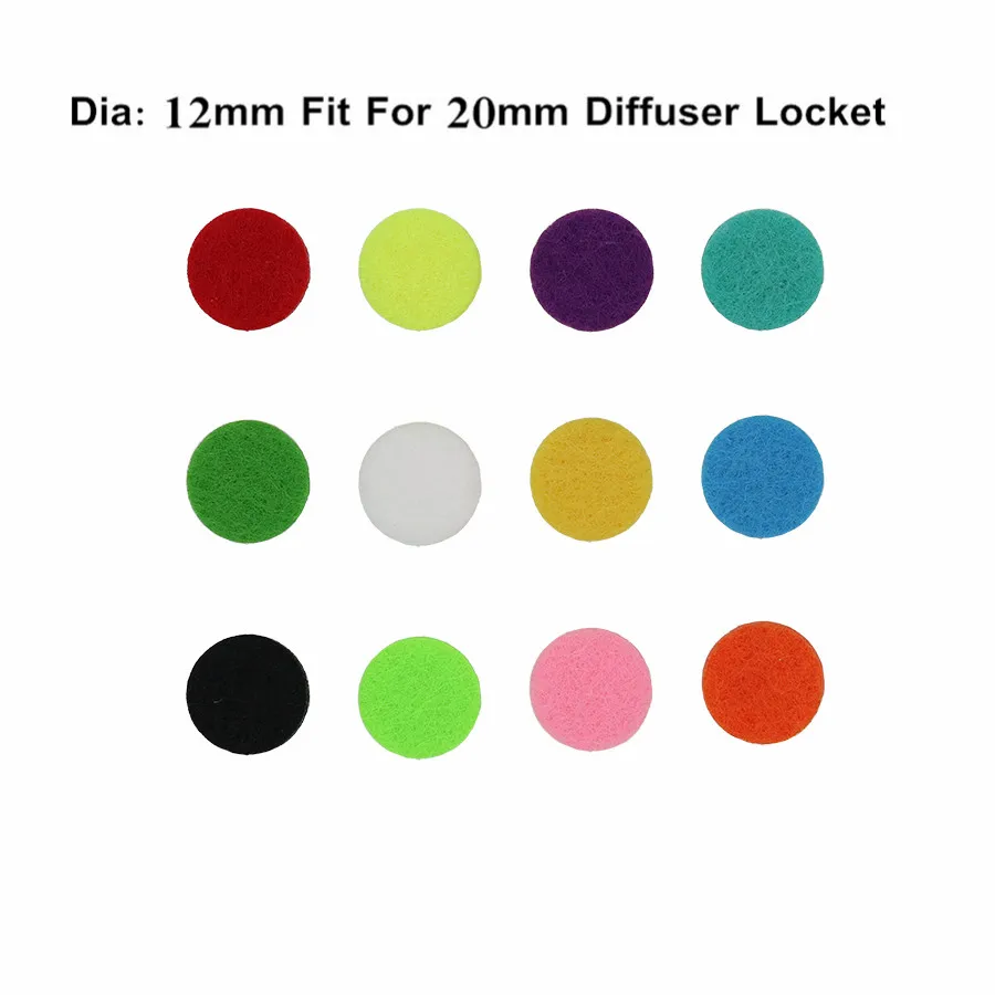 20 шт. цветные Яркие модные войлочные подушечки для ароматерапии 12 мм подходят