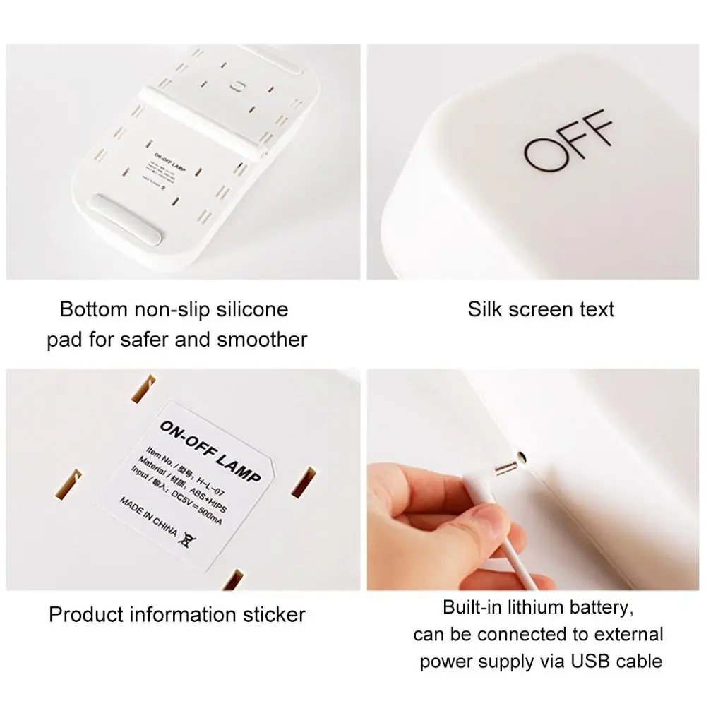 Силиконовый ночной Светильник тяжести Сенсор детские ясли лампа USB