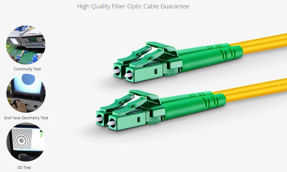 FirstFiber 10 м LC APC к G657A 2 ядра двухшпиндельный волоконный патч кабель перемычка корд 0