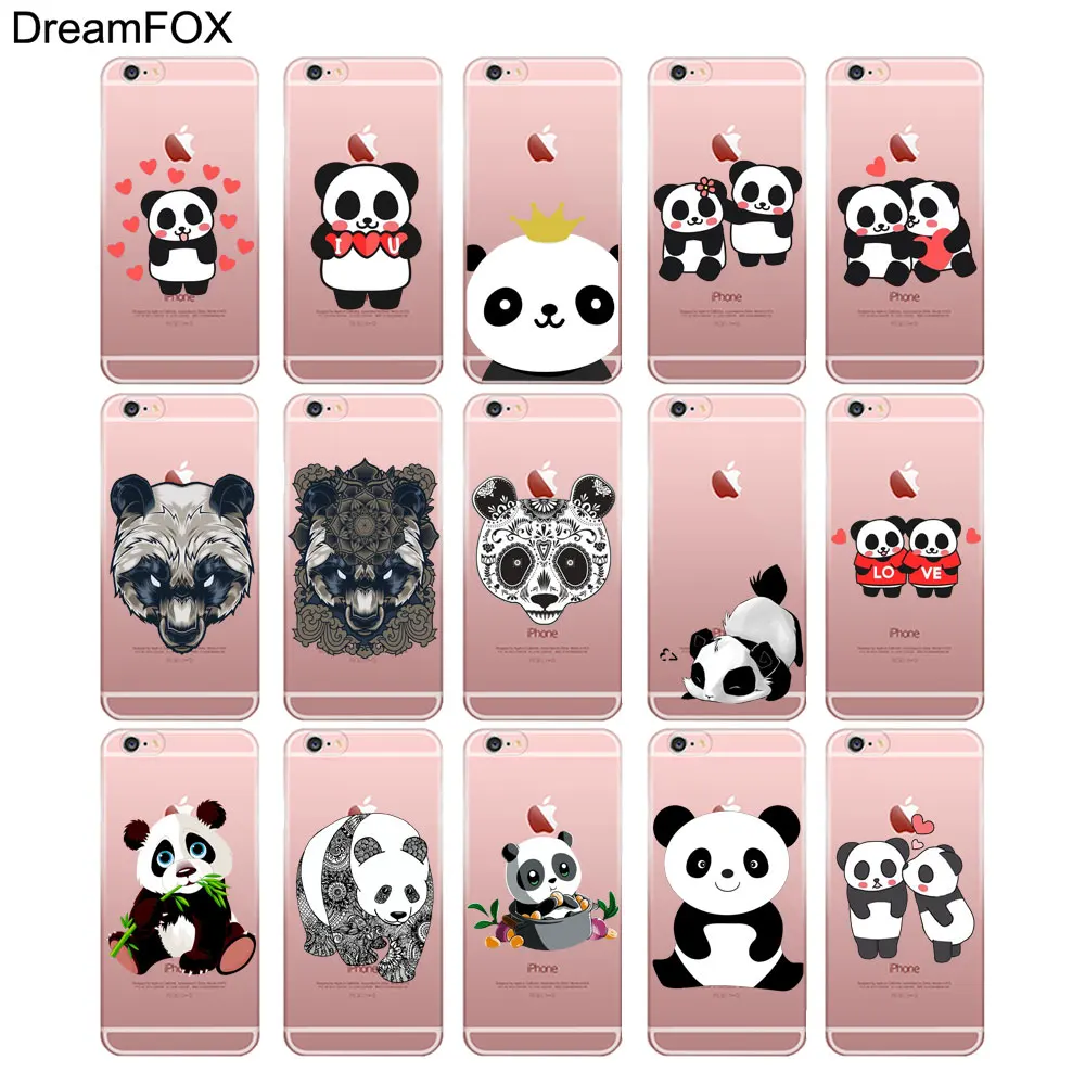 L071 Мягкий ТПУ силиконовый чехол с пандой для Apple iPhone 11 Pro X XR XS Max 8 7 6 6S Plus 5 5S SE 5C 4 4S |