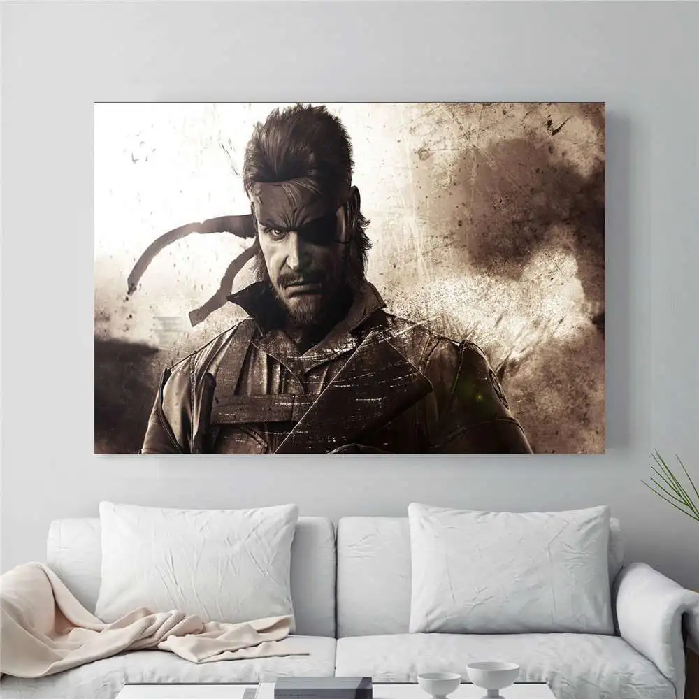 9 Металлическая Шестерня твердая MGS видео игра плакат и печать холст Художественная живопись настенные картины для гостиной украшения домашнего декора - Цвет: 9