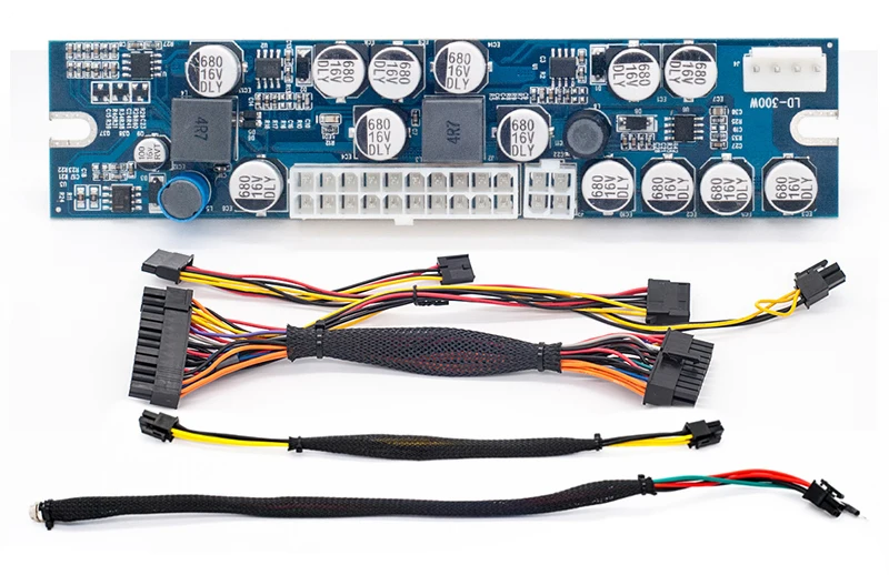 Блок питания для компьютера 10 шт. rgeek DC ATX PSU 12 В 300 Вт Пико ATX выключатель БП 24pin Mini ITX DC для автомобиля atx Питание для компьютера
