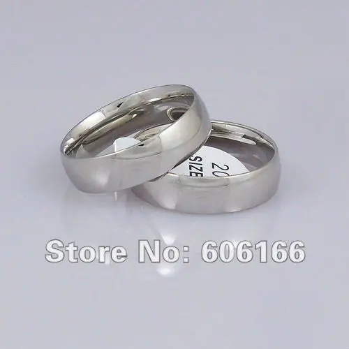 6 мм Серебряный тон Высокая полировка купол полукруглые кольца Удобная