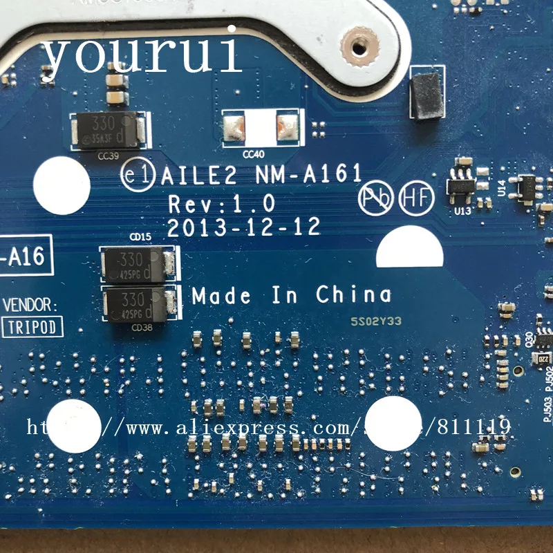 

yourui For Lenovo ThinkPad Edge E540 Laptop For Motherbaord AILE2 NM-A161 FRU:04X4781 100% Tested ok
