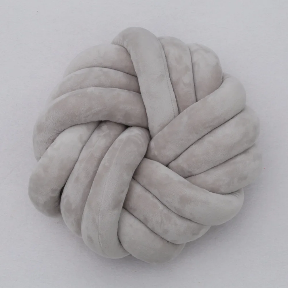 Новинка подушка с узлом ручной работы круглые детские подушки для кровати мягкие