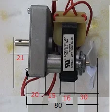 GBT-7670 затененный редукторный двигатель привода машины 110 ~ 130 В переменного тока 24