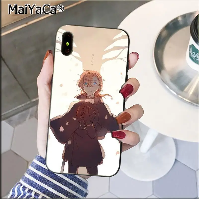 MaiYaCa японское аниме bungou бродячие собаки Dazai Osamu чехол для телефона для iPhone 11 pro max 8 7 6 6S Plus 5 5S SE XR X XS MAX