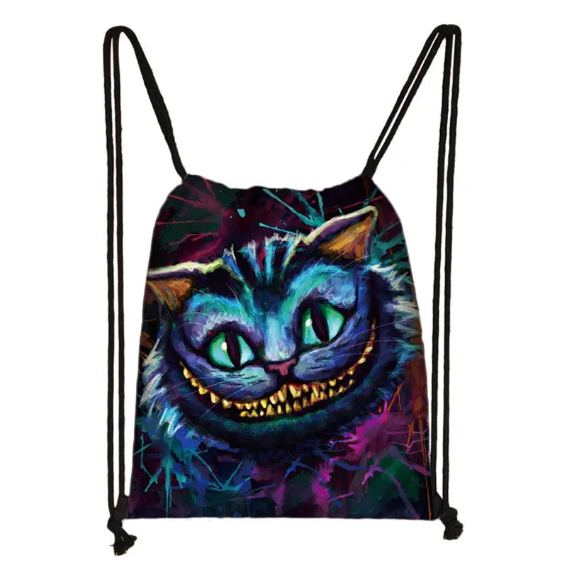 Galaxy / starry night print drawstring bag women travel bag fashion teenager girls canvas softback backpack female storage bag - Цвет: skdxk03