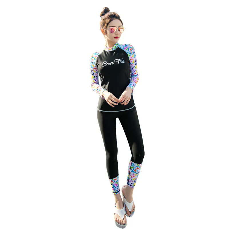 Купальный костюм для женщин новинка 2021 нейлоновый Гидрокостюм из двух предметов