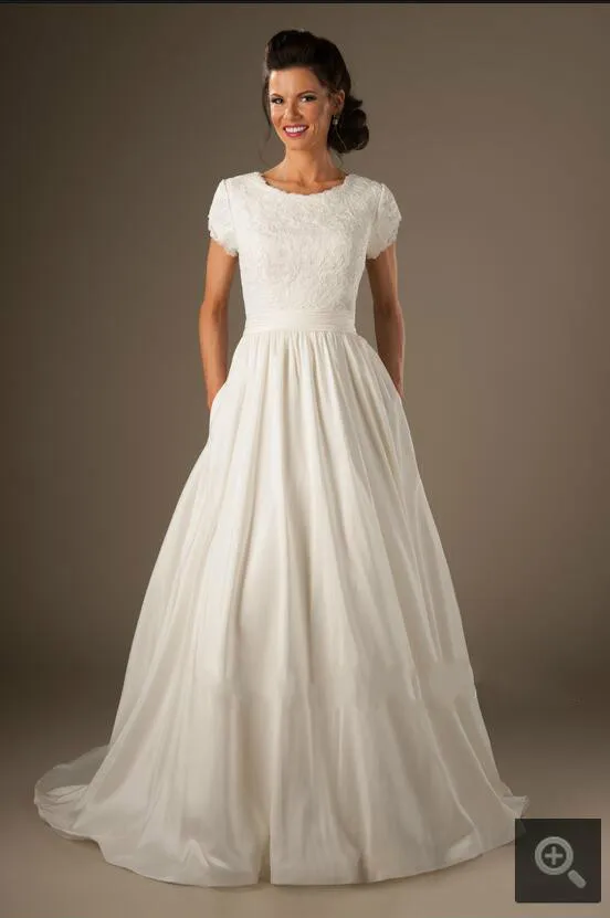 Robe de mariage скромные свадебные платья 2017 с коротким рукавом винтажное кружево цвета