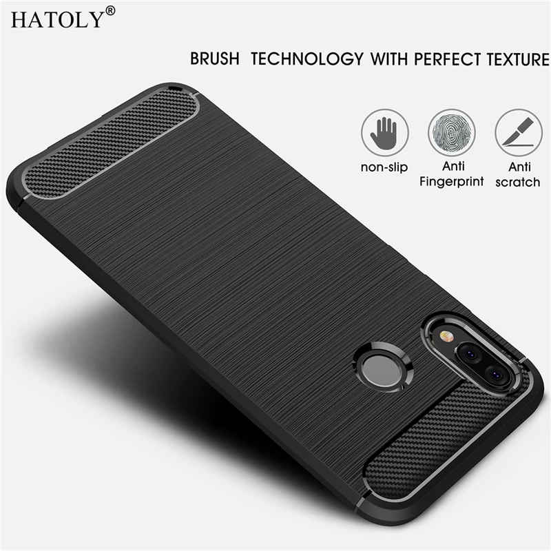 HATOLY Cover Huawei Nova 3E Case Phone Bag Soft Silicone Rubber for | Мобильные телефоны и аксессуары